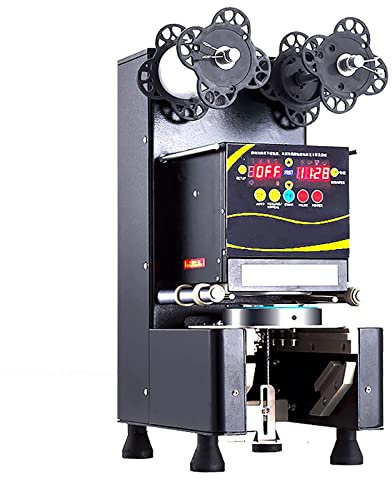 Full Automatic Cup Sealer Machine,Bubble Tea Machine,360W Electric Cup Sealing Machine,Automatic Roll Film Cup Sealer,70/75/88/89/90/95mm Diameter Plastic Cup Sealer