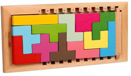 EACHHAHA 3D-Holzpuzzle, leuchtende Farben, geeignet zum Trainieren des logischen Denkens und der praktischen Fähigkeiten, geeignet als Geburtstagsgeschenk für Kinder