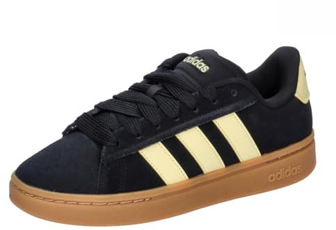 adidas Damen Sneaker Grand Court Alpha 00s Core Black/Almost Yellow/Gum3 39 1/3