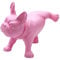 Elitix Schneiderpuppe Französische Bulldogge Als Schaufensterpuppe zum Ausstellen Von Kleidung, Winziges Hundemodell mit Drehbarem Kopf, Realistische Hunderequisiten für Fotoshooting-Partys(Pink)
