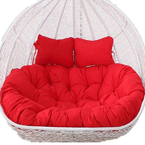 Generisch Hanging Basket Cushion Swing Egg Chair Cushion 52 Inch Seat Cushion Egg Chair Cushion for 2 Persons Washable Sun Resistant and Waterproof