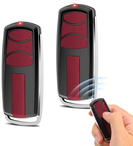 2 Stück Fernbedienung Garagentor Kompatibel mit Liftmaster ME960-LM,433.3/433.92/434.54MHz,Hansender für LM50,LM55EV/S/F,4 Kanäle