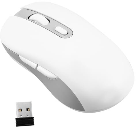 Uonlytech Ratón Recargable Ratón Inalámbrico Portátil para Ordenador para Trabajo Casa o Oficina