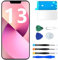 MP+ LCD for iPhone 13 Screen Replacement with Repair Tools, Retina Touch Display Digitizer Frame Assembly with Waterproof Tape(HD+ with 3D Touch,TrueTone and Small Notch