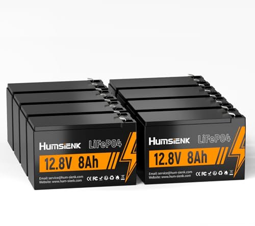 Notfall-Batterie, 12V 8Ah, 8 Stück, für Camping und Lagerung
