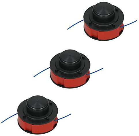 SPARES2GO 8m Line & Spool for Mac Allister MGT300 Strimmer Trimmer (Pack of 3)