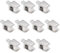 sourcing map 10 Stk. Glasbodenträger Zinklegierung Glasklemmclip Typ-01 für 5-8mm de