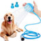 Ki Pet Toelettatura Lavaggio Cani e Gatti con Doccia Guanto Pulizia Cane Gatto Attacco Universale con 2 Adattatori Fontana Giardino Casa Lunghezza 250cm