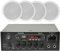 ADCB LTD New Cafe Restaurant Home Bluetooth Amplifier Ceiling Speaker System Kit - 2,4,8 Works With Google Home & Amazon Alexa