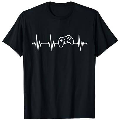 Herzschlag Gaming Controller Gamepad Gamer Zocker T-Shirt