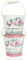 B2S BACK2SEASON 2 x Metall Eimer Les Roses mit Henkel Rosen rosa Garten Blumentopf Dekoeimer Kübel 2er Set
