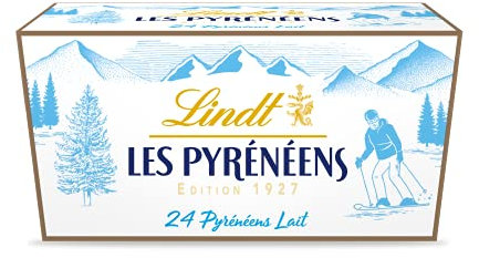 Lindt & Sprüngli - Boit Ballotin Vintage Pyreneen - Chocolat au Lait et Noir - Chocolat de Noel - 175g