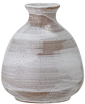 Bloomingville Vase Delano, weiß, Keramik
