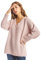 ETERKNITY - Maglione Oversize in Punto Perlato in Fibre Riciclate per Donna, Rosa Chiaro, S
