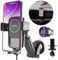 Wireless Car Charger - Dashboard & Air Vent Mount - Auto-clamping Phone Holder, 4x Fast Charging - 5W to 15W