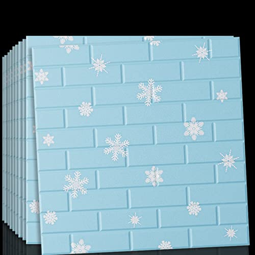 XIGOUZIQU 10 PCS 3D Panneaux Muraux Peel and Stick Mousse 3D Brique Papier Peint Peel and Stick Faux Pierre Mur Panneau Papier Peint Auto-Adhésif for Salle De Bains Salon TV Fond Maison (Color : B)
