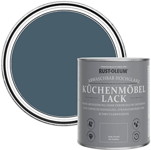 Rust-Oleum Blue Kitchen Cupboard Paint in Gloss Finish - Blueprint 750ml