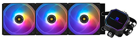 Thermalright Frozen Prism360 Black ARGB CPU Liquid Cooler,Efficient PWM Controlled Pump 3300RPM,3×TL-E12 Series PWM Fan,Water Cooling Computer Parts,for AMD AM4/AM5,Intel 1150/1151/1200/1700/2011