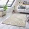 TacaHome Wollteppich Natur Handweb Teppich I Reine Schur-Wolle im Skandinavischen Design I Wohnzimmer Schlafzimmer Esszimmer Kinderzimer Büro | 90 x 160 cm Grün Meliert
