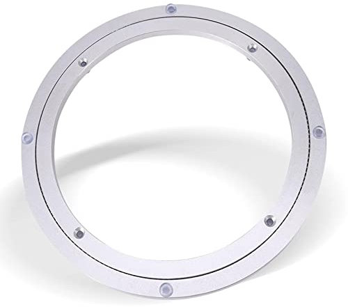 ESOYAWE Lazy Susan Runde Platte Plattenspieler, Aluminiumlegierung Kugellager Drehtisch, Drehteller Kugellager Für Esstisch TV Monitor Fernsehtisch Küchenregal (Ø 120-1000 Mm)