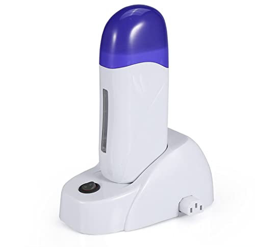 Roll on Wax Warmer, 3 Types Cartridge Wax Depilatory Roller Warmer Heater Waxing Body Hair Removal Machine for Hair Removal (Single Seat)