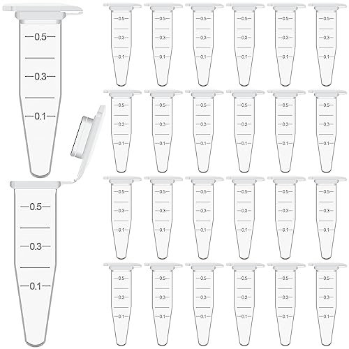 80 Stück Zentrifugenröhrchen,Globuli Röhrchen Leer,Probenröhrchen,Reaktionsgefäße,Koks Röhrchen Mit Schnappdeckeln,kapseln Leer,Kunststoff Zentrifuge Reagenzgläser,Eppendorf Tubes,0.5ml
