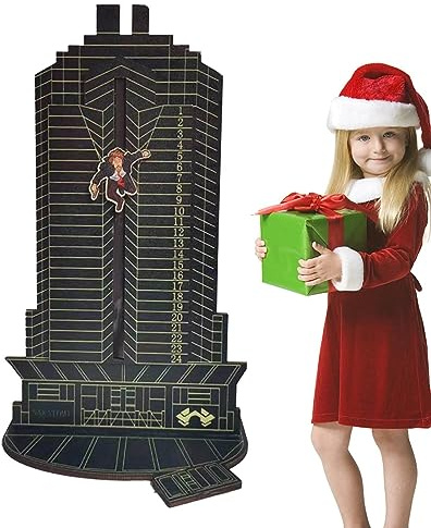 Bavokon Die Hard Adventskalender - 2023 Weihnachts Countdown Kalender,Weihnachts-Die-Hard-Adventskalender,Hans Gruber Falling Off Nakatomi Plaza, Tischdekorationen für Kinder,Erwachsene