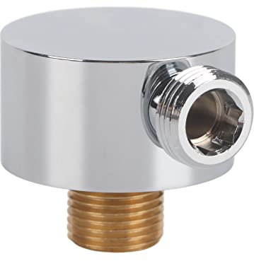 Tomotato Duschschlauch Adapter, Winkelstück mit G 1/2 Zoll Gewinde, Messing, für Handbrausen und Duschschläuche in Bad und Hotel