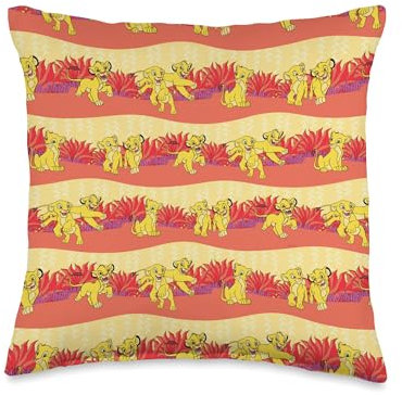 Disney Simba & Nala - Cuscino decorativo per il 30° compleanno del Re Leone, 40,6 x 40,6 cm, multicolore