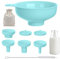 Fukamou Wide Mouth Versatile Funnel | Canning Funnels for Kitchen Use,Food Grade Cooking Canning Funnel with Multiple Sizes Spouts for Wide and Regular Mason Jars