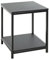 HAKU Möbel Beistelltisch schwarz, MDF, Metall - Maße: B 40 cm x H 50 cm x T 40 cm, Style: Modern