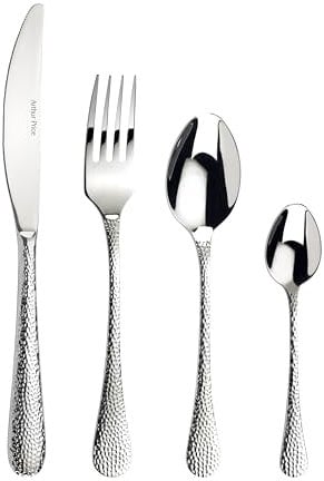 Arthur Price ZAVA1601 Avalon 16 Piece 4 Person Cutlery Set, Stainless Steel, Silver