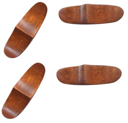 LABRIMP 4pcs Wooden Chopsticks Rack Chopsticks Holder Rest Holder Home Tableware