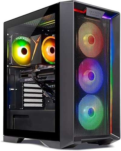 Skytech Nebula Gaming PC de computadora, Intel i5 12400F 2,5 GHz (4,4 GHz Turbo Boost), NVIDIA GTX 1650 4GB GDDR6, 500GB SSD, 16GB DDR4 RAM 3200, 650W Gold PSU, Wi-Fi, Win 11 Home
