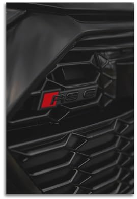 LKUHG Supercar-Poster, Audi RS6, Sportback, Sportwagen, Rennwagen, dekoratives Gemälde, Leinwand, Wandposter und Kunstdruck, moderne Familienschlafzimmer-Dekoration, Poster, 40 x 60 cm