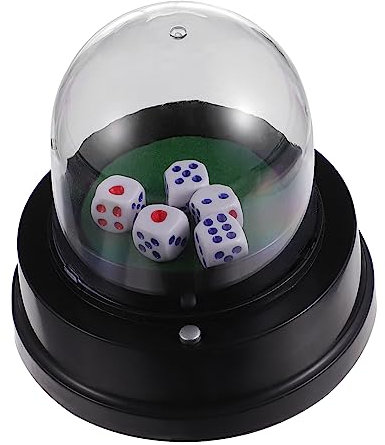 UPKOCH Electric Dice Cup Dices for Drinking Games Battery Powered Dice Container for Bar Cup and