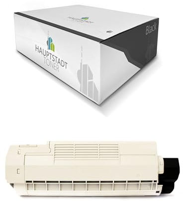 HAUPTSTADT TONER XXL Black Toner kompatibel für Oki C612 ersetzt 46507508