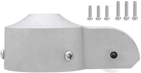 YUPEIUKLI Flaggenstangenwagen mit Nylon-Rolle für Flaggenstangen mit 2 bis 2,6 Zoll Durchmesser, 2,5-Zoll-Aluminium-Flaggenstangenkappen mit Rolle