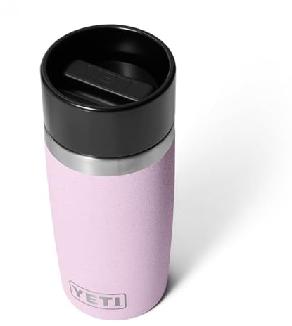 YETI Rambler 12 oz Travel Bottle, Stainless Steel, Vacuum Insulated with Leakproof Commuter Cap, Cherry Blossom