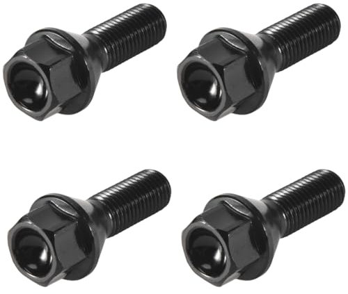 Bulloni Ruota Bulloni Ruota,Bullone Ruota 4 pezzi bulloni ruota dadi ruota neri adatti for BMW E30 E36 E46 E60 E90 36136781150