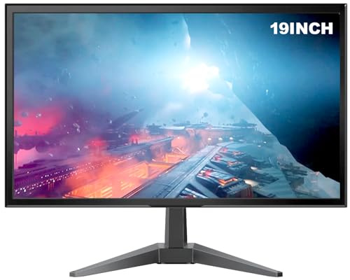 YOTETION 19 HD Monitor (1440x900) with Speaker, 60Hz Refresh Rate, HDMI x1, Small Slim Monitor for Laptops, Computers and Desktops, LED Display