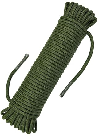 HUtzpah 6mm 10m Gartenseil, Camping, DIY, olivgrün | Robust und langlebig, geeignet für Zeltbefestigung, Landwirtschaft sowie Befestigung von Gartenpflanzen