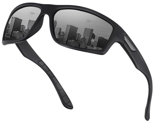 Opssaker Polarisierte Sonnenbrille für Herren und Damen, UV400 Sportbrille für Autofahren, Angeln und Radfahren