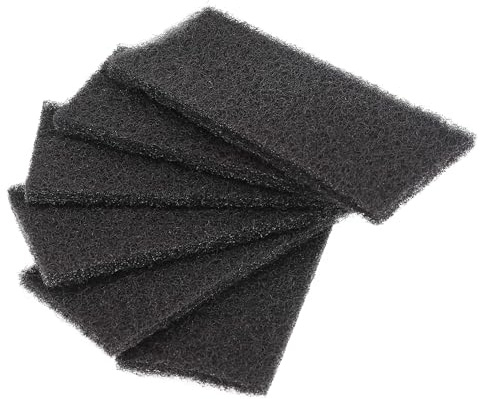 vhbw 6x Aktivkohlefilter kompatibel mit Franke Sorter 300 | 350 Mülleimer, Abfalleimer - 6,5 x 15,5 x 1,5 cm