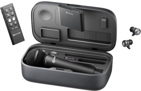 Hollyland MELO P1 Combo: All-in-One Wireless Vocal Mixing System with Mic, Audio Mixer, Monitor Earphone, AI Noise Cancelling, 100+ Preset&9 Studio Effect for Music Live Streaming/Vocal Record/Podcast