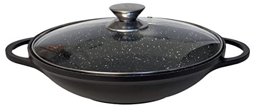 rukauf 36cm HQ Wok antiadherente mármol granito revestimiento de cerámica Kazan Kazan Asia
