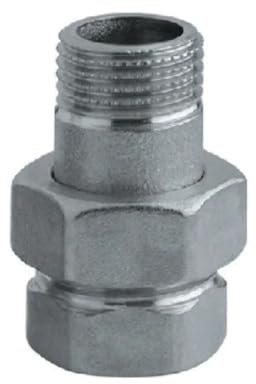 Raccordo diritto 3 pezzi nichelato 1