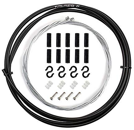 TRLREQ Universal Fahrrad Schalthebel Kabel Gehäuse Set für Shimano Sram Schaltwerk MTB Rennrad (schwarz)