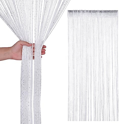 Trimming Shop Glitzer Schnur Vorh�nge Fliegengitter Zimmer Organizer Fransen Panel Spaghetti Quaste Vorhang f�r T�r�ffnung, Windows, T�Ren, Wohnkultur, Ereignis Dekoration, 200cm x 90cm