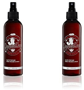 Dapper Dan Sea Salt Spray, Texturizing Sea Salt Hair Spray für Männer, mattes und strukturiertes Finish, verleiht Dicke und Volumen, natürliches Finish, klassischer Sandelholzduft, 2 x 200ml